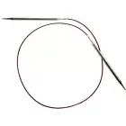 Chiaogoo Red Lace Stainless Steel Circular Knitting Needles 16 to 60 Inch