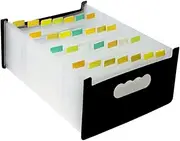 Parliky Ergonomic Mini Accordion Bag File Folder Portable Storage for Bills Contracts Statements
