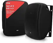 Pyle PDWR64BTB Waterproof and Bluetooth 6.5'' Indoor/Outdoor Speaker System, 800 Watt, Black, Pair