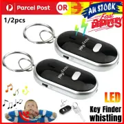 1PC Black Key Finder Whistle Beep LED Flash Locator Wireless Anti-Lost Tracker
