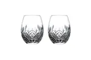 Royal Doulton R&D Collection Highclere Stemless Crystal Balloon Glasses Set of 2