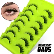 False Eyelashes Faux Mink Eyelashes Fluffy Faux Mink Lashes Wispy Eyelashes Exte