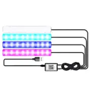 RGB LED Strip Car Atmosphere Light APP Bluetooth Control Ambient Foot Lamp (for: Kia)