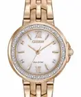 Citizen Eco-Drive (solar) Women's 28mm Watch, Genuine Diamonds, EM0443-59A