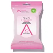 Almay Makeup Remover Cleansing Towelettes, Biodegradable Micellar Water Wipes fo
