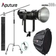 Aputure Light Storm 300x 350W LED Video Light + Light Dome III + C Stand Wheel