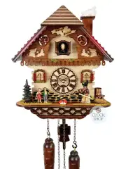 Hansel & Gretel Battery Chalet Cuckoo Clock 32cm By TRENKLE