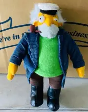 SIMPSONS CAPTAIN MCCALLISTER PROTOTYPE FACTORY SAMPLE 12" PLUSH ONE OF A KIND!