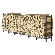 LIANTRAL Firewood Rack Outdoor 8-ft Heavy Duty Firewood Rack Stand Log Holder...