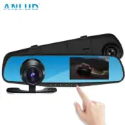 ANLUD Car Camera DVR Dual Lens Dash Cam Rear View Mirror Auto Video Recorder GPS
