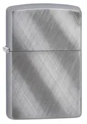 Zippo 28182, Classic Diagonal Weave Chrome Finish Lighter, Full Size