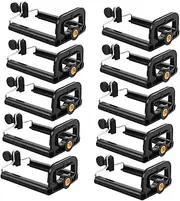 LIFKICH Phone Clamp for Selfie Stick 10pcs U-clamp Phone Mounts Adjustable Holder Accessory Integration