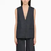 [AMIRI] Blue cotton waistcoat XS Blue