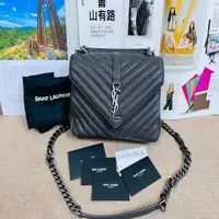 在飛比找PopChill優惠-[二手] ✨售 二手真品 YSL college bag 中