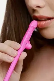 10 Pink Willy Drinking Hens Night Games Party Penis Dick Straws