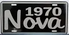 1970 70 NOVA METAL LICENSE PLATE SS SUPER SPORT 350 396 427 CONVERTIBLE COPO