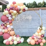 Rose Gold Pink Balloon Garland Arch Wedding Baby Shower Balloons Party Decor