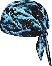 [AUZOEYTOYK] Cycling Bandana Cap Quick Drying Sports Skull Beanie Pirate Head Cover Under Helmet Sun UV Protection for Women Men