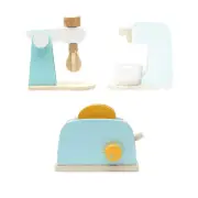 3Pcs Kitchen Accessories Early Learning Creative Toaster Bread Maker Pretend