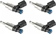 06D906036B Fuel Injector Compatible with VW Jetta Passat EOS TT GTI MK5 A3 8P A4 B7 Quattro 2.0L TSI 2006-2008(Carbon Look A)