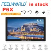 FEELWORLD P6X 5.5" Alloy On-Camera Field Monitor Touch Screen 4K HDMI 1920x1080