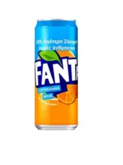 FANTA ORANGE GREECE - 330 ML - STILL - NO FIZZ BUBBLES - EXOTIC POP - VERY RARE