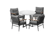 Livsip Outdoor Dining Set Patio 5PCS