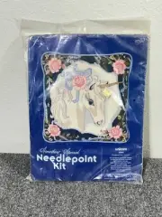 Candamar Something Special 1981 Needlepoint Kit Unicorn Pillow Brand New