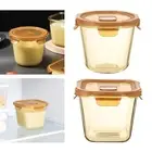 Glass Yogurt Container Oat Containers Convenient Airtight with Vent Lid Food
