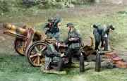 THE COLLECTORS SHOWCASE WW2 GERMAN NORMANDY CS00869 SIG 33 HOWITZER SET MIB