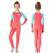 Top Quality Kids Wetsuit 0.5mm Neoprene Thermal Swimsuit for Girls Kid Pink Blue