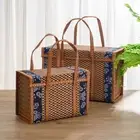 Hand-Woven Moon Cake Gift Box Storage Box Storage Basket Bamboo Products