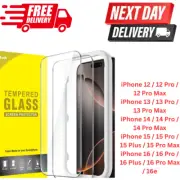 JETech Full Coverage Screen Protector for iPhone | Anti-Scratch | 2 Pack