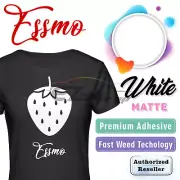 White Matte Solid Heat Transfer Vinyl HTV T-Shirt 10" Iron On Heat Press DP02
