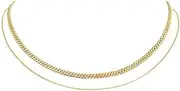 [LYLYMIMI] Gold Necklace for Women Trendy, Dainty 14K Gold/Silver Herringbone Snake Chain Necklace Layered Herringbone Necklace Gold Jewelry Gifts for Women Teen Girls