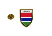 pins pin's flag national badge backpack hat shield world gambia