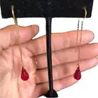 Sterling Silver Austrian Crystal Threader Earrings