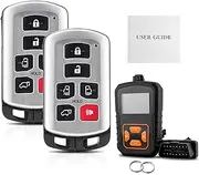 2PCS DIY Remote Key Fob with OBD Tool for 2011-2020 Toyota Sienna HYQ14ADR with DIY Instructions Kit