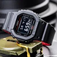 在飛比找PChome24h購物優惠-G-SHOCK 絕對強悍時尚潮流運動錶-黑紅(DW-5600