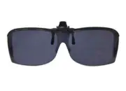 Clip & Flip Wrap Around Gray Filter Sunglasses , 100% UVA/UVB Protection