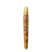 Wancher Dream Pen Rising Sun Maki-e Urushi Fountain Pen Gold Dragon EF Nib