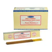 BRAND NEW - Satya Californian White Sage Incense Sticks - 180 Grams - Smudge