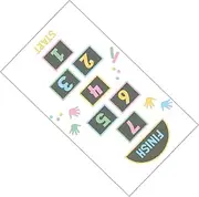 GARVALON Floor Vision Game Stickers Game Floor Decal Lattice Floor Decal Floor Decals Sticker by Numbers Childrens Toys Kid Toys Decor Paper
