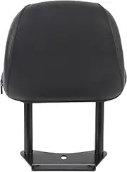 Motorcycle Rear Passenger Backrest Cushion, Rear Backrest Pad, Enhanced Comfort Support Black PU Leather High Density Foam Metal Frame Easy Installation for Motorcycle Rear
