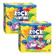 5 Minute Crafts Rock Painting Kit - 2 Pack - Transform A Simple River Rock Into A Colourful Lucky Charm
