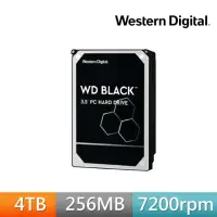 在飛比找momo購物網優惠-【WD 威騰】黑標 4TB 3.5吋 7200轉 256MB