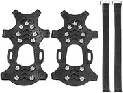 [Generic] Ice Cleats for Shoes and Boots | 11-Tooth Shoe Spikes for Ice | Shoe Spikes for Snow and Ice, Shoe Chains, Multi-Function Anti Slip for Winter Hiking, Climbing, Ice