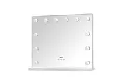 Makeup Mirror 12 LED Lights Vanity Mirror Adjustable Brightness Maxkon Hollywood Style