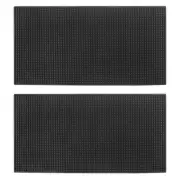 2 Pack Rubber Bar Mats, 24" x 12" Black Large Bar Service Mat, Spill Mat for ...