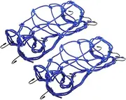 VICASKY 1 Pair Motorcycle Cargo Net Durable Bungee Net for Bikes Motorcycles Easy Installation Lightweight Multi Purpose Mesh